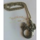 30" Antique Bronze Mermaid Pendant Chain Necklace Style 1